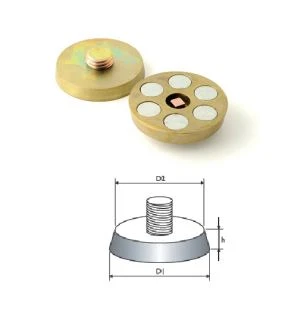 Mayetik asye Plak Pou Threaded Socket Sistèm levasyon